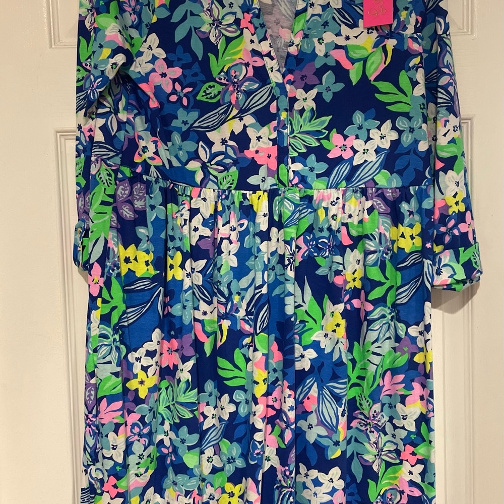 Never worn, Lilly Pulitzer LORAN Dress in borealis blue!